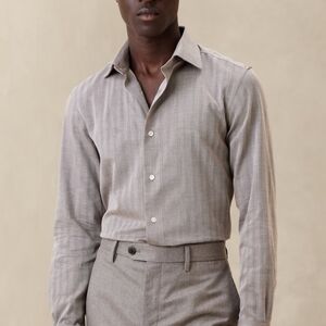 Banana Republic True Slim Cotton-Cashmere Dress Shirt